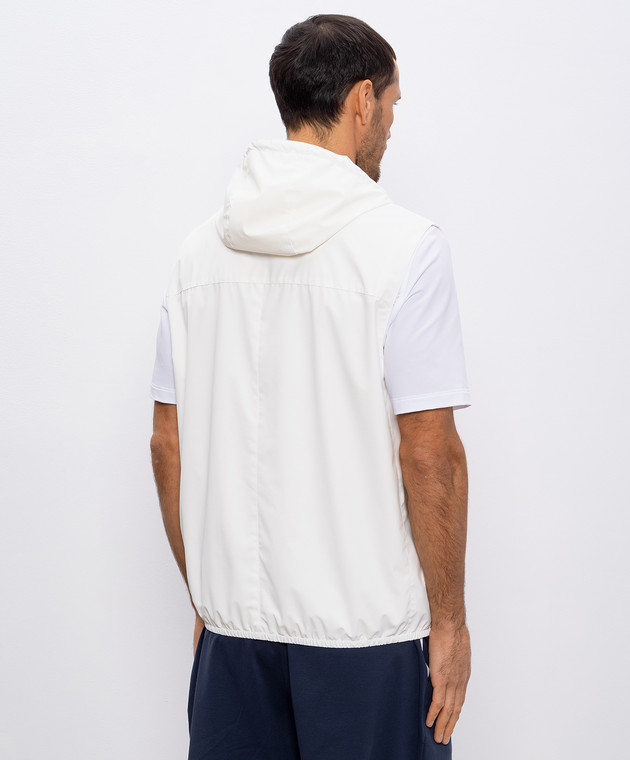 Brunello Cucinelli Белый жилет с логотипом логотип MM49A7450G изображение 4