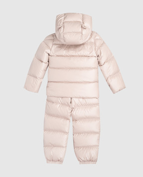 Moncler ENFANT Детский бежевый пуховой комплект Deidre из куртки и комбинезона K29511F00001597YX