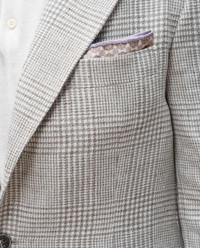 Brunello Cucinelli Двухсторонний платок-паше из шелка в принт MR8940091
