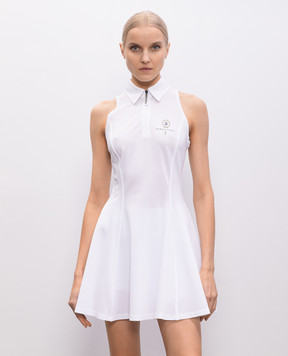 Brunello Cucinelli Біла сукня міні з вишивкою Tennis ML944A5180