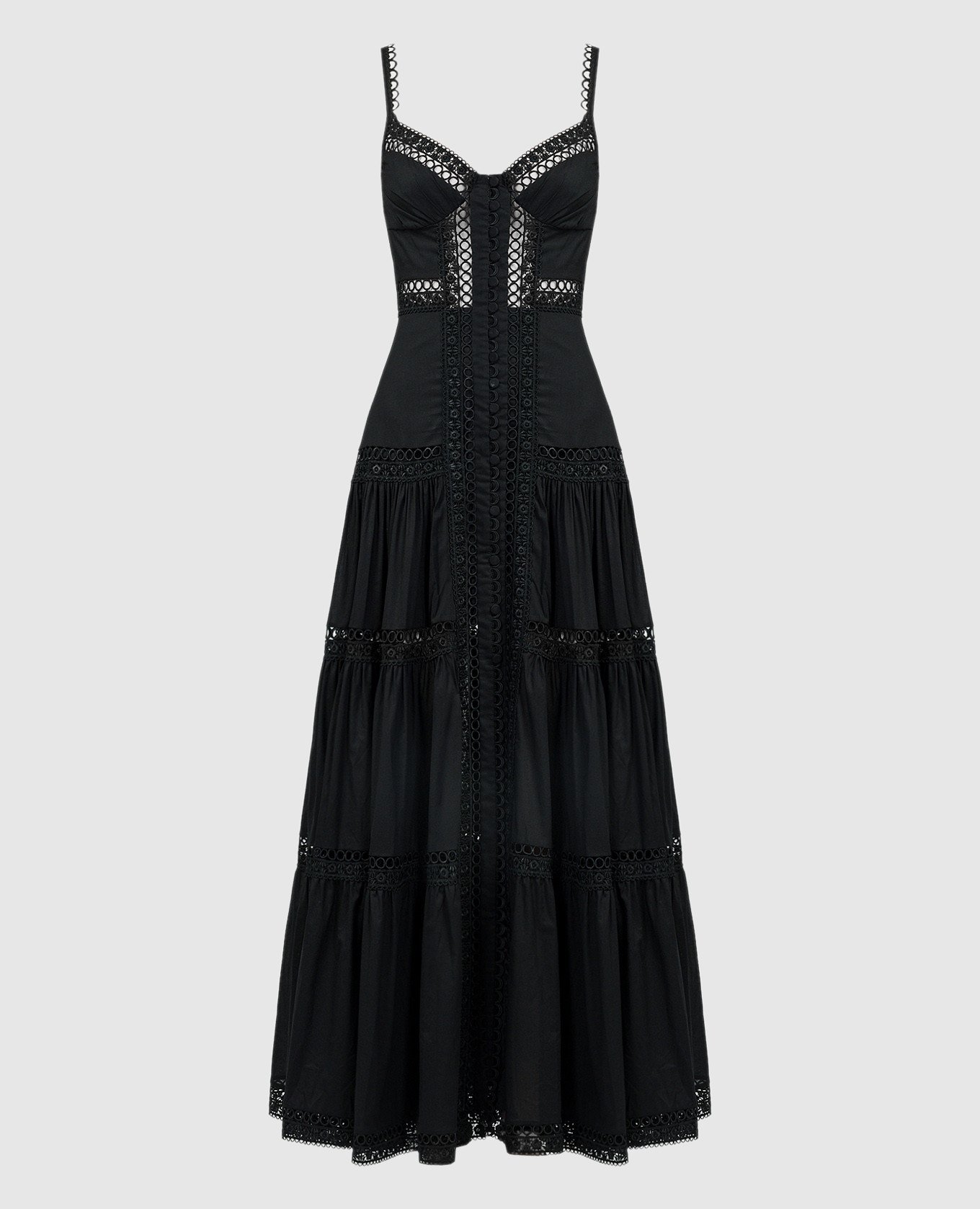 Черное платье-рубашка Ardele с кружевом