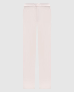 Twinset Бежевые брюки с логотипом 252TP2605