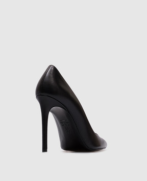 Stuart Weitzman Черные кожаные туфли Power SK364