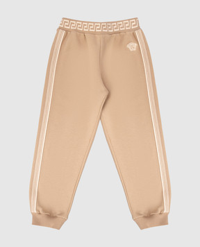 Versace Дитячі бежеві джогери Greca 10185651A11652