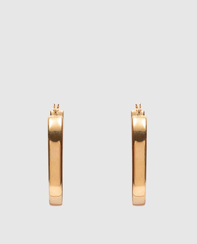 Jil Sander Золотые серьги с логотипом. J11VG0080P4877