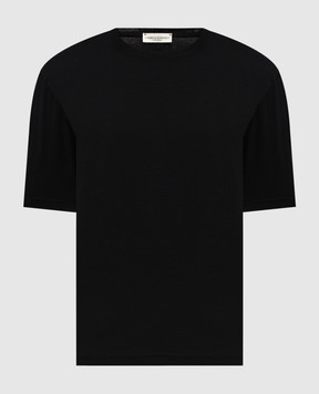 Cashmere&Whiskey Чорна футболка прямого крою TS645B2360726F
