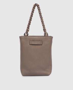 Gianni Chiarini Бежевая кожаная сумка Camilla BS9590COMMGRN