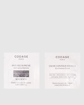 Codage Набор пробников Eye routine с кремом и сывороткой для лица 0,8 мл EC30110