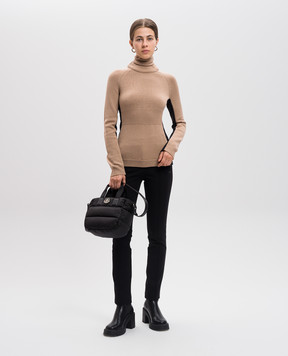 Moncler Grenoble Бежевий светр з вовни з логотипом J20989F00002A9462