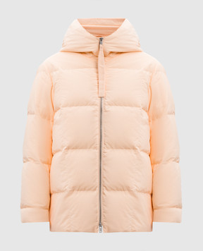 Jil Sander Помаранчевий пуховик з брендовою нашивкою J40AF0014J70008
