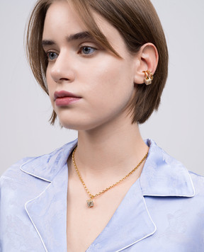 Off-White Золотая клипса Mini Dice OWOD29QS25MET001