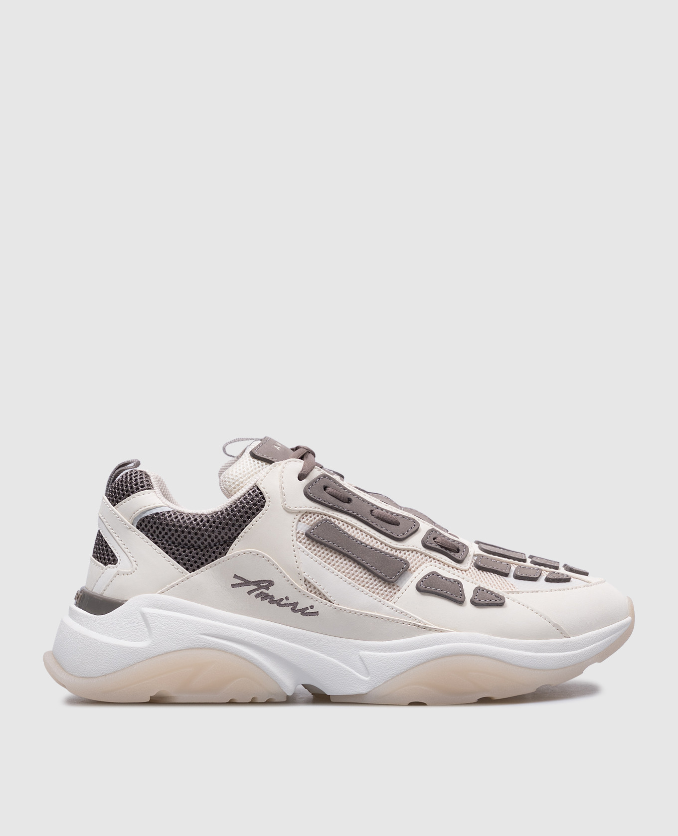 Белые комбинированные кроссовки Bone Runner
