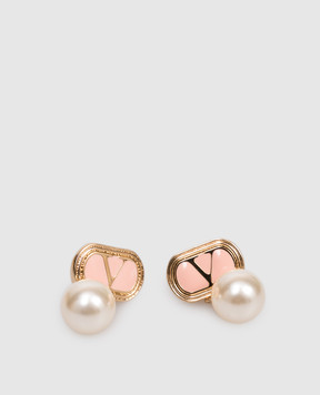 Valentino Сережки Ovalette з намистинами 7W2J0X91LTD