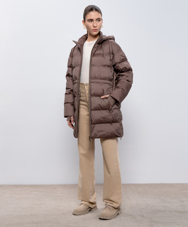 maruさま2031 Max Mara - Коричневая куртка с принтом логотипа MASTER купить в Symbol