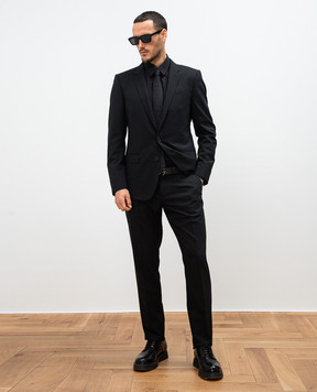 Dolce&Gabbana Черная рубашка Gold G5EJ0TGG826
