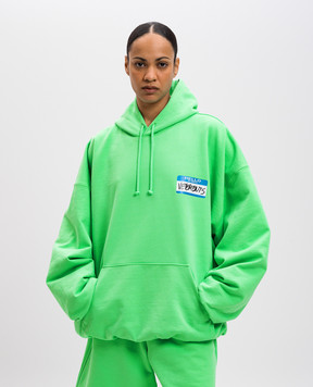 Vetements Зеленые худи с принтом My Name Is Vetements UA66HD650E