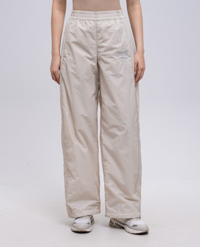 Alexander Wang Бежевые спортивные брюки с логотипом UWC2254116