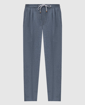 Brunello Cucinelli Блакитні штани з вовни M038PE1710