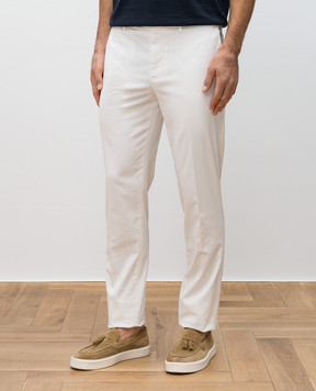 Brunello Cucinelli Белые чиносы M289LI1770