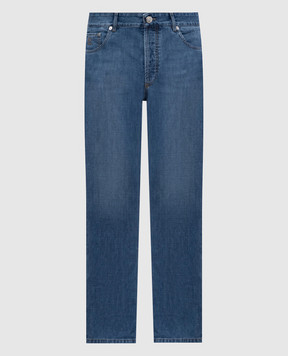 Brunello Cucinelli Сині джинси з логотипом ME645D3210