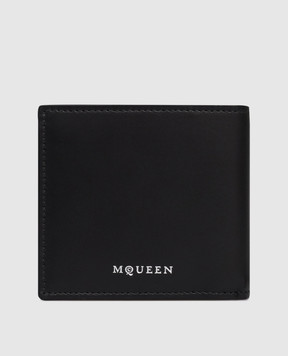 Alexander McQueen Черный кожаный портмоне с логотипом 8361471AAVB
