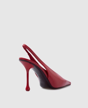Jimmy Choo Красные кожаные слингбеки Isa ISA95CLF