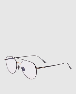 Tom Ford Чорні окуляри BLUE BLOCK з логотипом FT6040B
