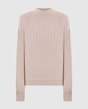 Brunello Cucinelli Бежевий светр з кашеміру M12193400