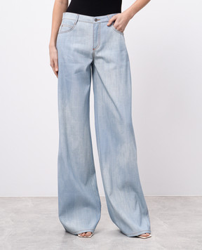 Ermanno Scervino Голубые джинсы с эффектом деграде D467P367EMY
