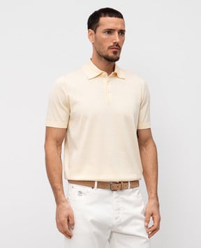 Brunello Cucinelli Жовте поло M29800125