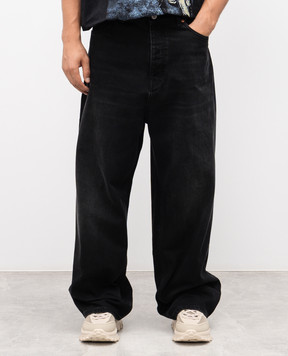 Vetements Чорні джинси з логотипом UH76DP110B2