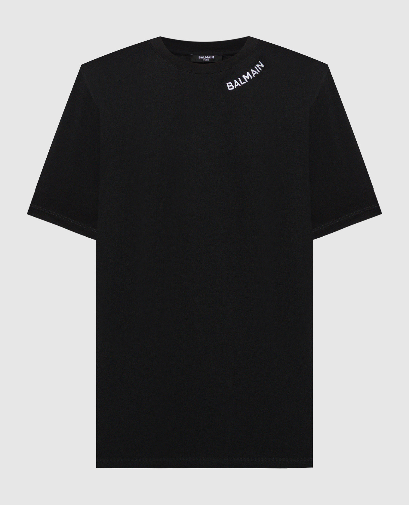 

Черная футболка с вышивкой логотипа, Черный, Футболки