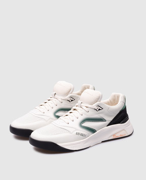 Santoni Белые кожаные кроссовки HY-RUN MBHR21973BINCFRR