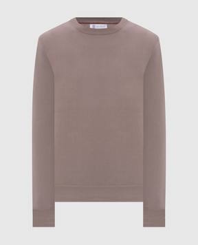 Brunello Cucinelli Коричневий джемпер M2900100