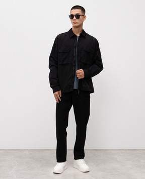 C.P. Company Metropolis Блакитна футболка з принтом LTS026A006370W