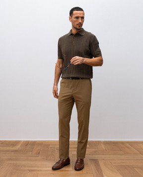Loro Piana Коричневые брюки Pantaflat FAO8422