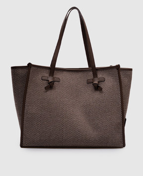 Gianni Chiarini Коричнева сумка-тоут Marcella у візерунок BS6850SPIGA
