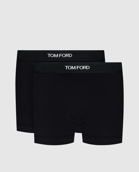 Tom Ford Набір чорних трусів-боксерів з контрастним логотипом T4XC31410