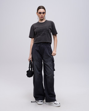 Alexander Wang Серые штаны карго в клетку 1WC2254815
