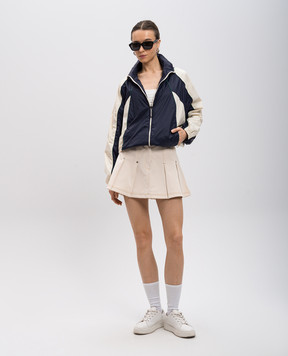 Palm Angels Бежевая юбка мини с логотипом PWCC085S25FAB001