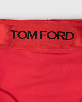 Tom Ford Красные трусики-шорты с логотипом. KNJ004JEX166