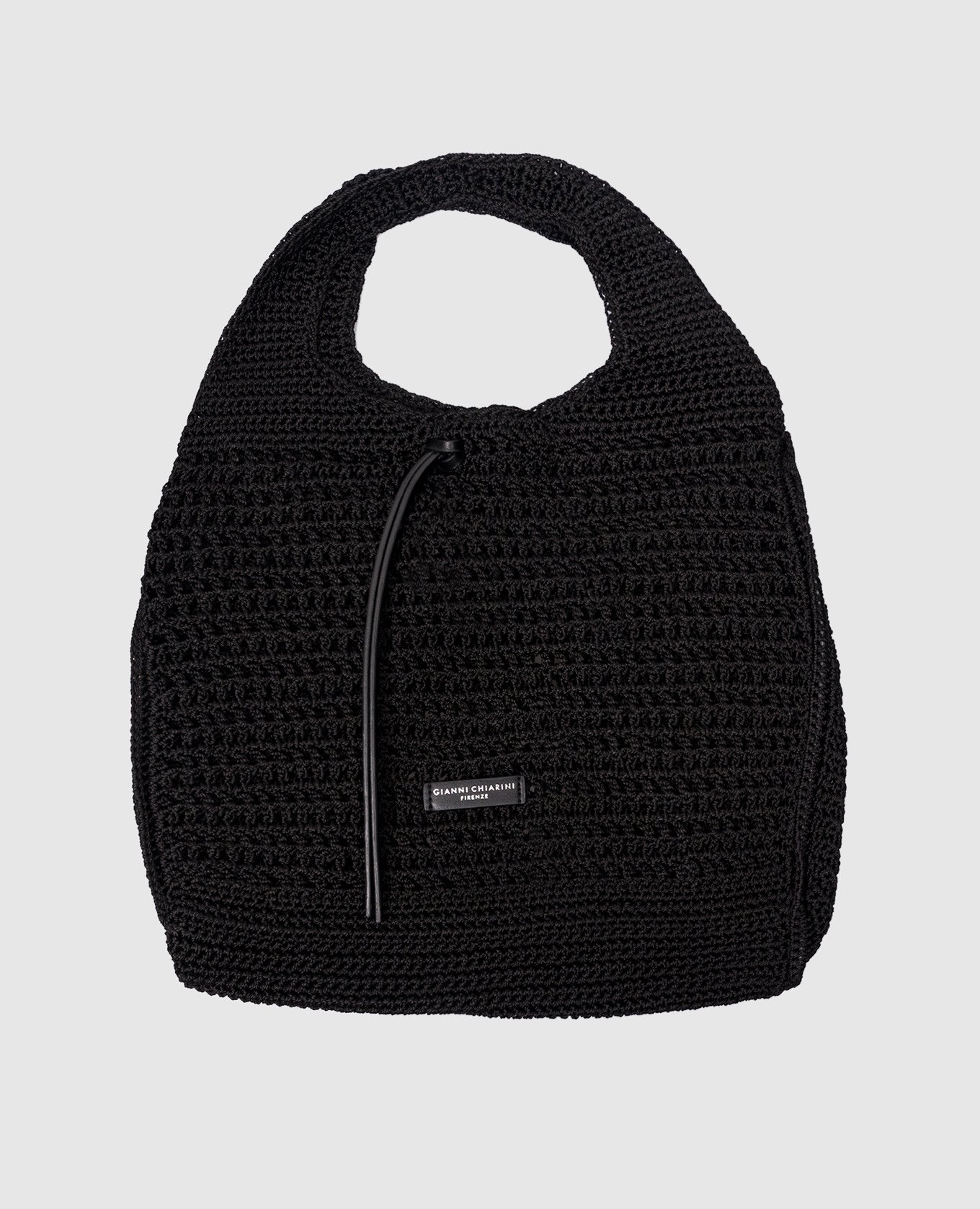 Black openwork tote bag EUFORIA
