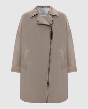 Brunello Cucinelli Бежевый плащ с цепочкой мониль MB5749664P