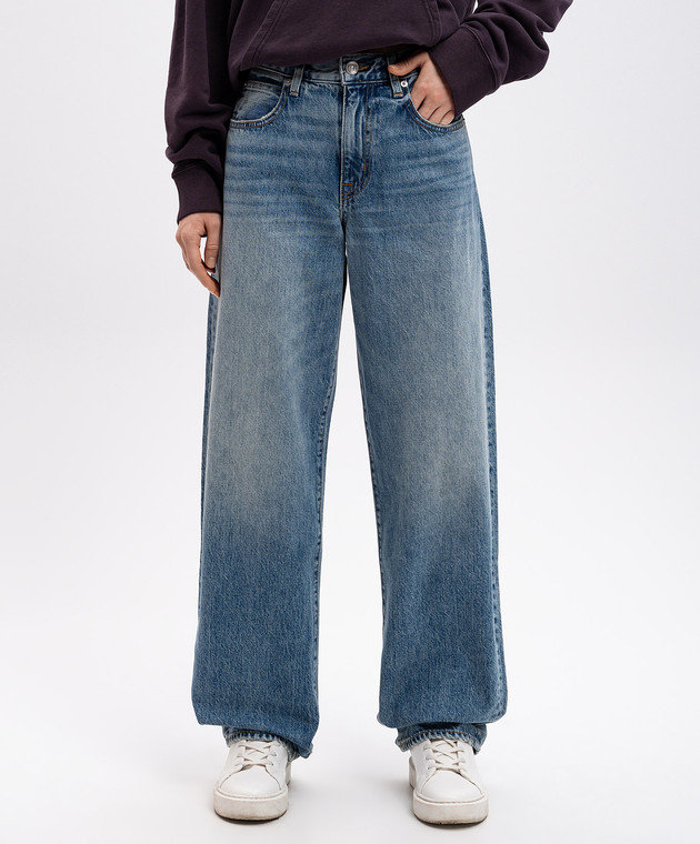 SLVRLAKE Голубые джинсы Tess Long с эффектом потертости TESL707S изображение 3