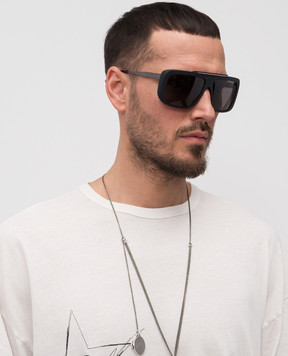 Alexander McQueen Черные очки с логотипом 832528J0770