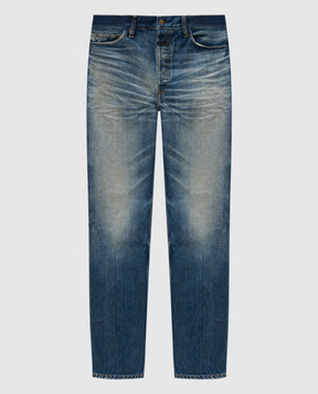 Fear of God Синие джинсы с эффектом потертости FG25FW45453DNM