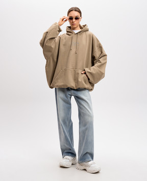 Vetements худи цвета хаки с логотипом UA66HD600T