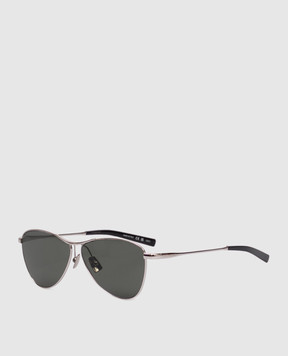 Saint Laurent Сріблясті сонцезахисні окуляри 831 VESPER 843055Y9969