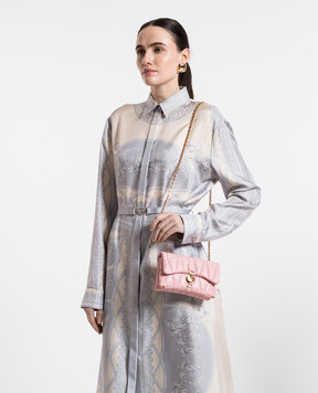 Versace Рожева шкіряна сумка крос-боді Kleio 10177401A12975