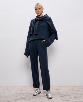 LISA YANG Штани синього кольору Symone з кашеміру 2025325